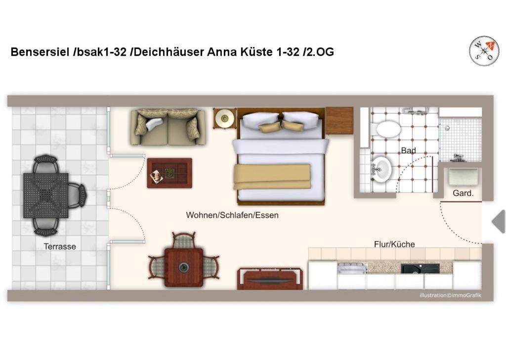 Deichhaeuser Anna Kueste Deichhaeuser Anna Kueste 1-32 Bensersiel Exteriör bild